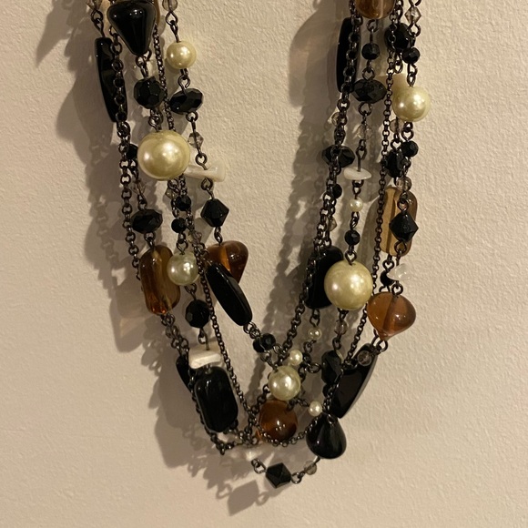 Lia Sophia ‘Vixen’ Multi Strand Beaded Necklace - Picture 7 of 12